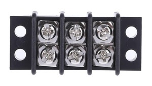 4-Pole 4-Position 4-Circuit Copper Screw Terminal Strip Barrier Terminal <b>Block</b> 32A Panel <b>Mount</b> - Product Image 2