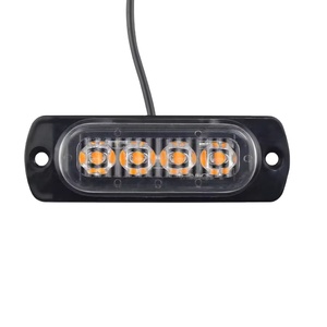 Nouvelle lampe stroboscopique d'urgence LED en aluminium, 4 LED, 12V/24V, balise d'avertissement automatique, feux clignotants pour toit de voiture, accessoires d'éclairage automobile - Product Image 1