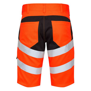 Best Quality Construction Cargo Multi Pocket Shorts Reflective Tape High Visibility Safety 100% Cotton Security <b>Working</b> Shorts - Product Image 6