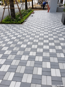 PP Plastic Double Cavity Rectangular Textured <b>Concrete</b> <b>Paver</b> <b>Mold</b> - Product Image 6