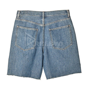 Relevo Nouveau Short Bermuda en Jean Taille Haute Personnalisé pour Homme avec Poches Style Décontracté en Coton Délavé Streetwear - Product Image 2