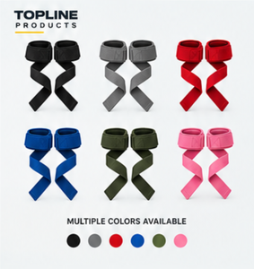 Bandes de soutien pour poignets Topline Products, fermeture à boucle réglable, entraînement de force, musculation, plusieurs couleurs disponibles - Product Image 1