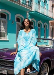 High Quality Designer Rayon <b>Kaftan</b> Tie Dyed <b>Summer</b> Daily Wear Regular Fit Sweetheart neck at Best Price by Supplier - Product Image 5