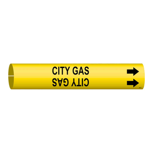 Marcador de Tuberías de Gas Brady CITY, Tipo Snap-On/Strap-On, Plástico Industrial para Tuberías de Gas - Product Image 2