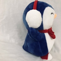 Peluche pingouin, poupée de compagnie, poupée en tissu, cadeau d'anniversaire créatif personnalisé pour hommes et femmes, 20 cm