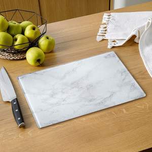 Planche à découper en marbre pour comptoir de cuisine, finition polie, poids lourd et qualité alimentaire. - Product Image 1