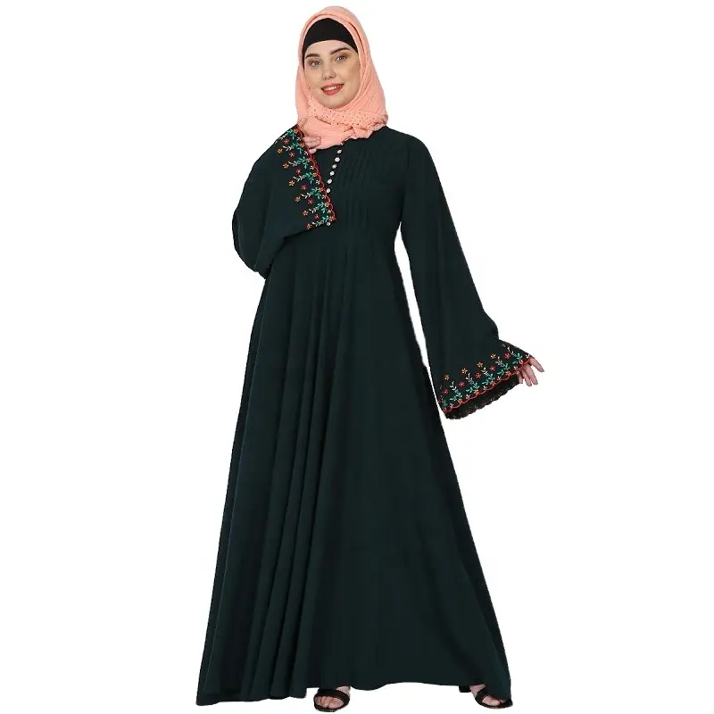 Roupas modestas para mulheres muçulmanas, vestidos longos, roupas islâmicas abaya turcas, tecido macio, atacado Dubai Abaya Kaftan