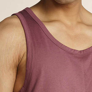 Workout Running Knit Compression Skinny Vest Ribbed Sports Spandex Cotton Men's Custom Tank Top Ribbed Slim Fit Tank - Product Image 6