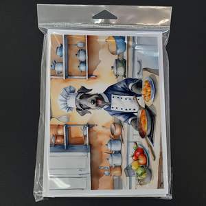 Scottish Deerhound เชฟแปลกๆการ์ดอวยพร A7 8ใบพร้อม5x7ขนาดซองจดหมาย - Product Image 3