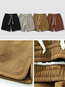Shorts Bermuda Homme Nouveaux en Coton Couleur Unie avec Cordon de Serrage à la Taille, Style Décontracté, Taille Mi-Haute, Tissu Respirant - Product Image 5