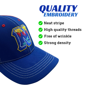 Casquettes de baseball brodées à 6 panneaux de haute qualité Logo personnalisé Chapeaux pour hommes Fermeture de chapeau bicolore et en plastique du Vietnam - Product Image 4