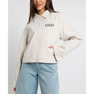 Custom logo Windbreaker Women Soft Shell <b>Jacket</b> Plus Size Zipper Solid Pattern Motorcycle Sportswear OEM ODM Reversible Top - Product Image 5