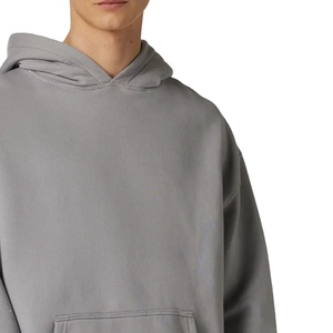 Customized New Arrivals Pullover Hoodies Oversized Drop Shoulder Heavyweight 100% Cotton For Men's Knitted Colors and Sizes - Product Image 3