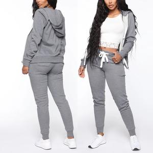 Pantalon de sport ample sur mesure, couleur unie, en molleton épais, coupe droite, et pantalon de survêtement décontracté, automne-hiver - Product Image 6