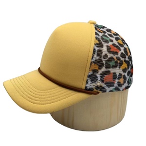 Nouvelle Casquette Trucker 5 Panneaux en Maille à Carreaux de Haute Qualité avec Corde Réglable en Polyester/Coton Printemps/Été - Product Image 1