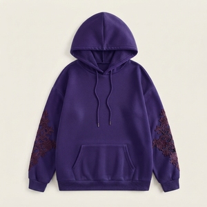 Sweat-shirts à capuche unisexes en coton de qualité supérieure, broderie personnalisée, impression, coupe oversize, tissu polaire écologique anti-plis, vente en gros - Product Image 1