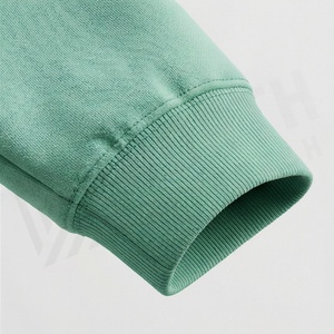 Men's <b>Mint</b> <b>Green</b> Hooded Tracksuit Full Length Solid Color Casual Sportswear With Drawstring And Side Pockets - Product Image 6