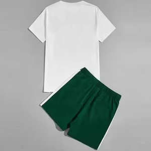 Ropa de Verano para Hombre, Conjunto Deportivo Transpirable, Camiseta y Pantalones Cortos, Conjuntos de Manga Corta y Pantalones Cortos Personalizados - Product Image 5