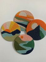 Nouvelles tapis/plateaux en résine artisanale de qualité, vintage, personnalisables, diamètre 400 mm/300 mm, décoration haut de gamme pour la maison