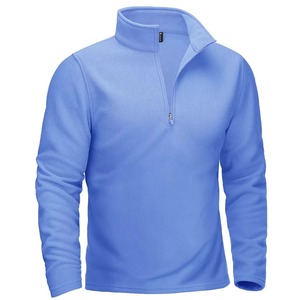 Pull à col zippé 1/4 pour homme, coupe ample, 100% coton, haute qualité, prix usine, couleur personnalisée, broderie privée - Product Image 2