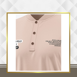 เสื้อโปโลผู้ชายแขนสั้นถักน้ำหนักเบาทรงปกติคุณภาพระดับพรีเมียมมาตรฐานสูงสุด - Product Image 3