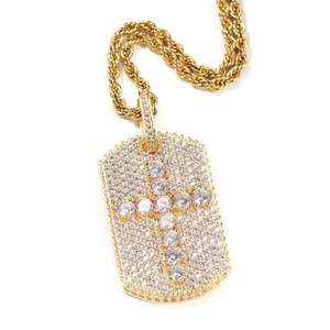 Iced Out Cross Moissanite Pendant 18K Gold Plated Hip Hop Charms Everyday Wear Pendant Religious Faith Pendant Christian Jewelry - Product Image 5