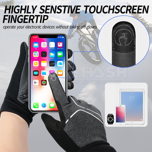 <b>Touchscreen</b> Full Finger Cycling <b>Gloves</b> Ideal for Road and Mountain Biking Full Finger Cycling <b>Gloves</b> - Product Image 3