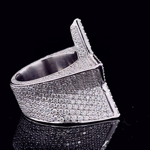 Anneaux en argent sterling 925 certifiés IGI, diamant cultivé en laboratoire CVD HPHT, anneau en or blanc 14 carats, anneau de fête pour femme et homme - Product Image 3