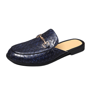 Men's European American Style Casual Shoes Closed Toe Slippers <b>Half</b> Sandals Outdoor Wear All Match European American Style - Product Image 4