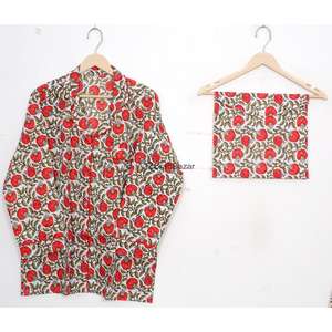 Conjunto de Pijama para Mujer, 100% Algodón, Estampado Floral, Cintura Elástica y Mangas Largas, Suave y Transpirable, Ropa de Dormir para Toda Temporada - Product Image 2