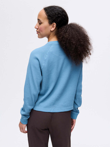 Sweat-shirt en molleton biologique pour femmes, sweat-shirts personnalisés, sweat-shirts surdimensionnés en coton pur, pull à col rond naturel pour femmes, vêtements pour femmes - Product Image 3
