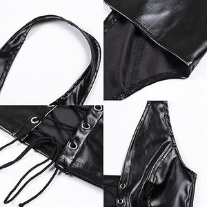 Top de Cuero de Diseño para Mujer, Chaleco Corto sin Mangas de Cuero Genuino de Lujo Personalizado, Ropa de Moda de Alta Gama - Product Image 6