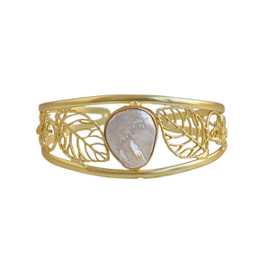 Brazalete de Perlas de Agua Dulce Hechas a Mano con Engaste de Oro de 14K, Diseño de Constelaciones Bohemias, Regalo para Mujer - Product Image 4