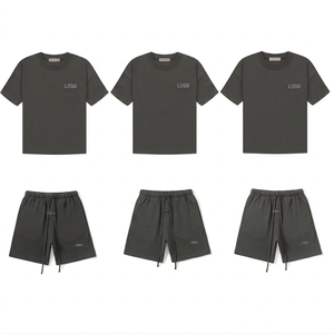 Conjunto de Verano Personalizado de Ropa Urbana Informal, Camiseta de Cuello Redondo y Pantalones Cortos, Conjunto Deportivo de 2 Piezas para Hombre - Product Image 5
