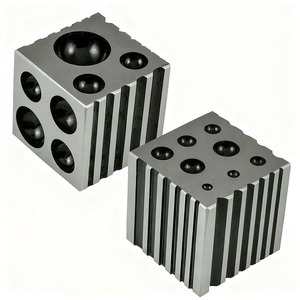Cubo de troquelado de 2" x 2" con ranuras triangulares, cuadradas, semicirculares y circulares, herramientas para joyería - Product Image 1