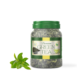 Produits de qualité export, thé vert frais, herbes certifiées, emballage personnalisé pour thé en pot - Product Image 1