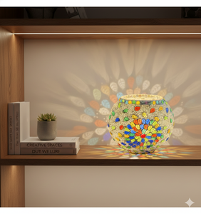 Jarrón de Mesa Bohemio de Vidrio Borosilicato Hecho a Mano con Iluminación, Hojas Coloridas, Colores Personalizados, Decoración para el Hogar y Oficina, Venta al por Mayor GGS - Product Image 2