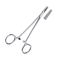 Pince porte-aiguille chirurgicale dentaire en acier inoxydable avec manche plaqué or, forceps orthodontique, instrument dentaire manuel