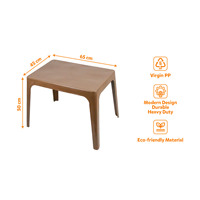Mesa de Comedor Moderna de Plástico, Material PP Resistente, Ligera, Impermeable, Apilable, Robusta, para Hotel, Escuela, Interior, Sala de Estar, Parque