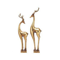 Luxuriöse Künstlerische Aluminium-Rentier-Weihnachtsfigur Anpassbare Farbe und Größe Wiederverwendbar Direkt vom Hersteller Festliche Hängende Heimdekoration