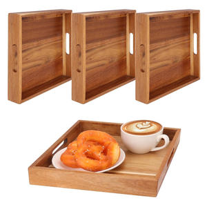ถาดไม้สำหรับเสิร์ฟอาหารและอาหารกลางวัน เหมาะสำหรับใช้ในบ้าน โรงแรม และงานแต่งงาน - Product Image 5