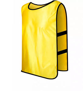 Maillots d'entraînement de football réversibles personnalisés en maille respirante, gilets sans manches en polyester pour l'entraînement de football - Product Image 3