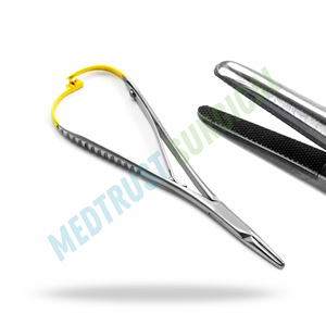 Ortho Mathieu Needle Holder TC Built In Serrations High Stiffness <b>Tungsten</b> Carbide Orthopedic Surgical Instrument - Product Image 3