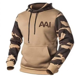 Sweat-shirts tendance camouflage patchwork, couleur unie, manches longues, coupe oversize, imprimé camouflage, vente en gros OEM, fabricant sur mesure - Product Image 1
