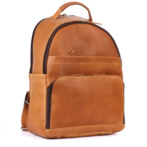 Mochila de Cuero de Grano Completo Hecha a Mano, Unisex, Resistente, para Viajes al Aire Libre, con Diseño Geométrico, Gran Capacidad, Bolsillo para Portátil, Disponible - Product Image 2