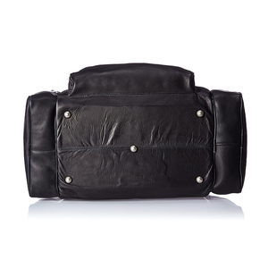 Genuine Leather Weekender Duffle Bag with Zipper Closure Large Capacity Unisex Travel <b>Luggage</b> - Product Image 5