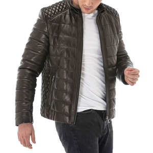 Veste en cuir unique pour homme, à capuche, coupe-vent, imperméable, respirante, protection contre le froid, confortable, chaude, sensation premium, authentique - Product Image 4