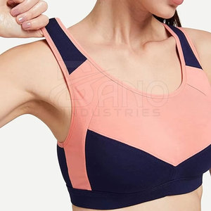 Hot Selling Women's High Support Breathable Simple Sports Bra with Front Logo for Fitness-Premium Comfort - Product Image 5