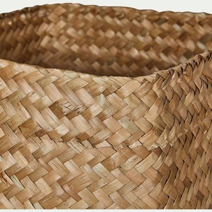 Square Seagrass <b>Basket</b> <b>with</b> <b>Lid</b> Handmade Storage <b>Basket</b> Wholesale eco-friendly Made Viet Nam - Product Image 2