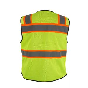 New Arrival High Vis Safety Jacket <b>Vest</b> Multiple Pockets Construction Security <b>Vest</b> - Product Image 6